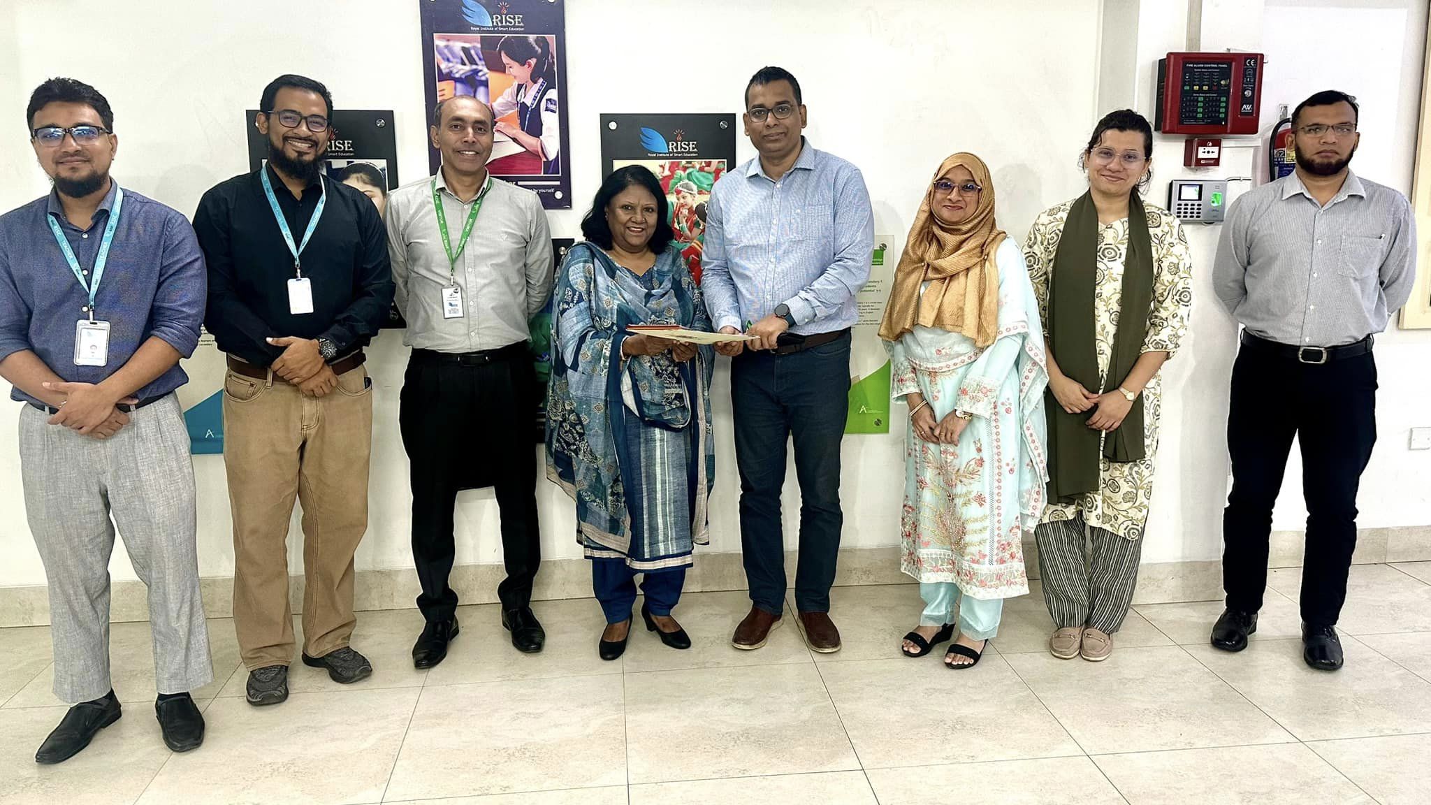 Thank you to Mr. Khalid Shahrior programme Manager of Duke of Edinburgh Bangladesh and Mr. Rejwanul Kabir Assistant Manager programme of Duke of Edinburgh for visiting RISE School to present the certificates to our students.